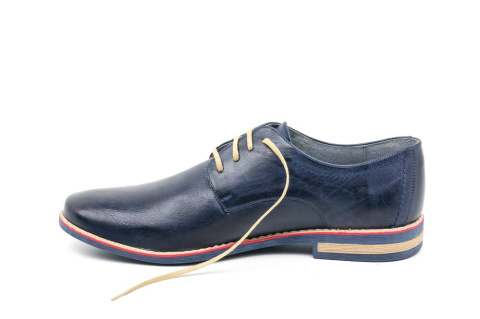 Eleganckie buty męskie granat skóra naturalna JOKER od dobrebutypl Eleganckie buty męskie granat skóra naturalna JOKER od dobrebutypl