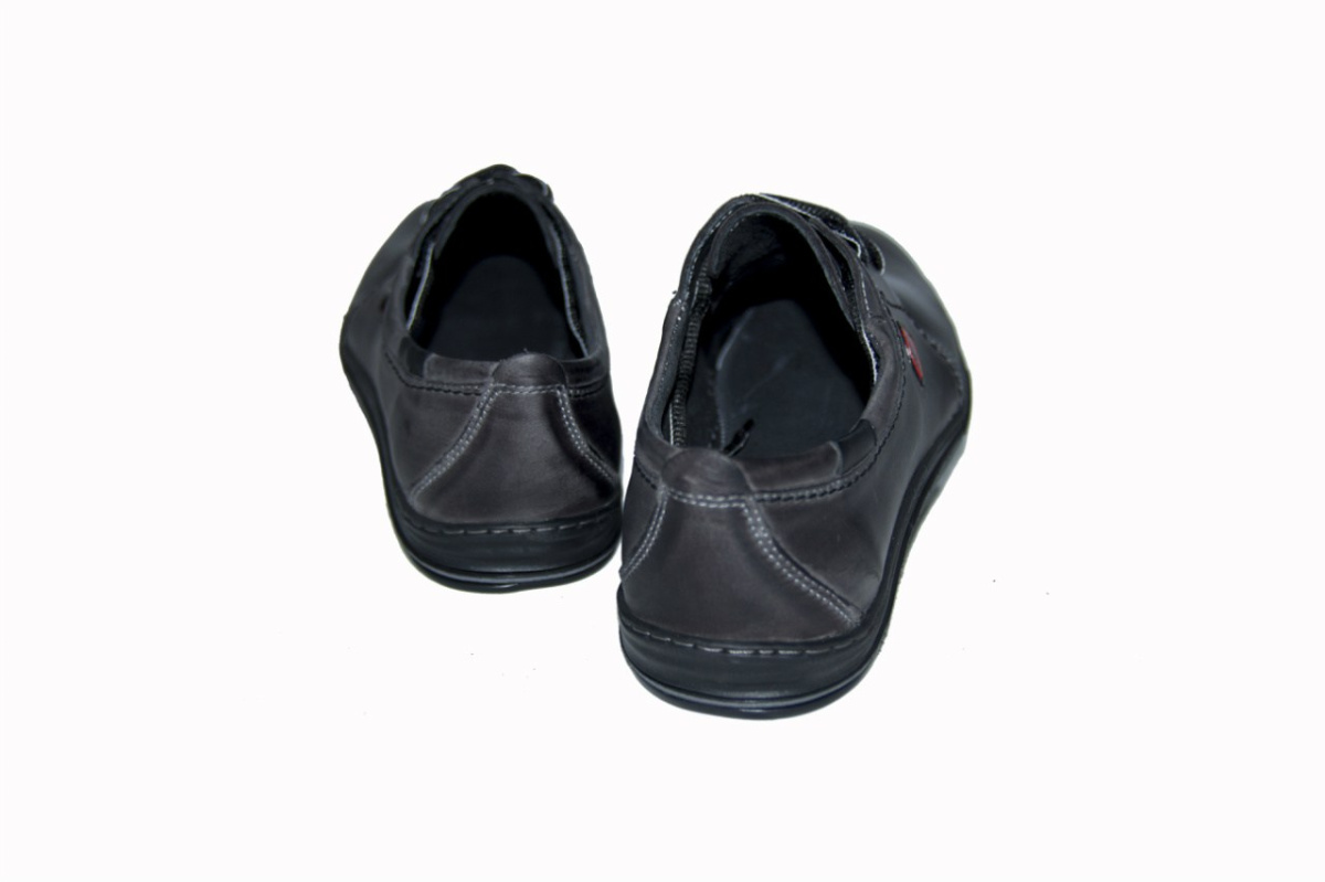 Męskie buty casual skóra wiązane grafit od dobrebutypl Męskie buty casual skóra wiązane grafit od dobrebutypl