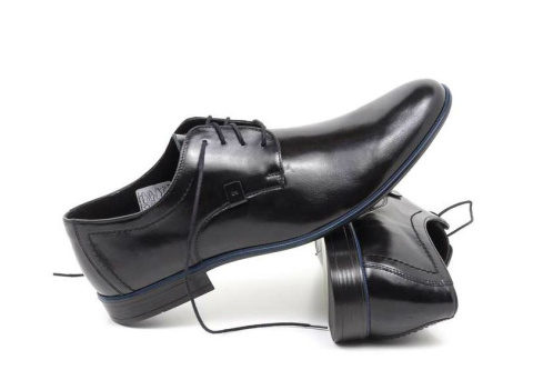 Wizytowe buty męskie czarne skóra naturalna JOKER od dobrebutypl Wizytowe buty męskie czarne skóra naturalna JOKER od dobrebutypl