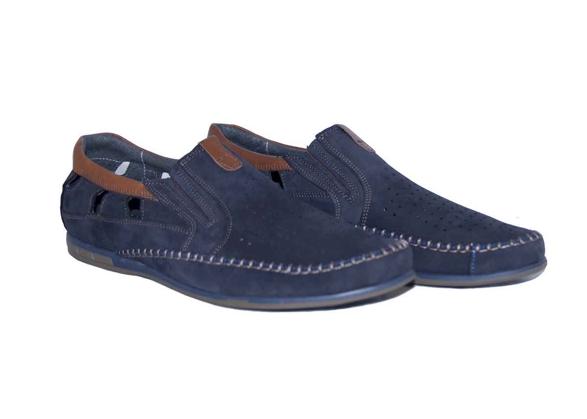 Buty męskie casual wsuwane skóra granat od dobrebutypl Buty męskie casual wsuwane skóra granat od dobrebutypl