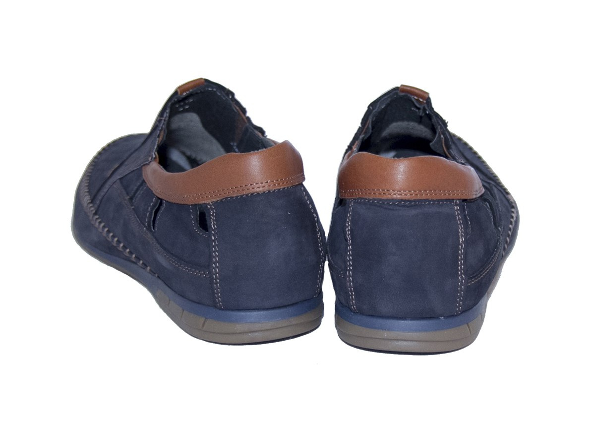 Buty męskie casual wsuwane skóra granat od dobrebutypl Buty męskie casual wsuwane skóra granat od dobrebutypl