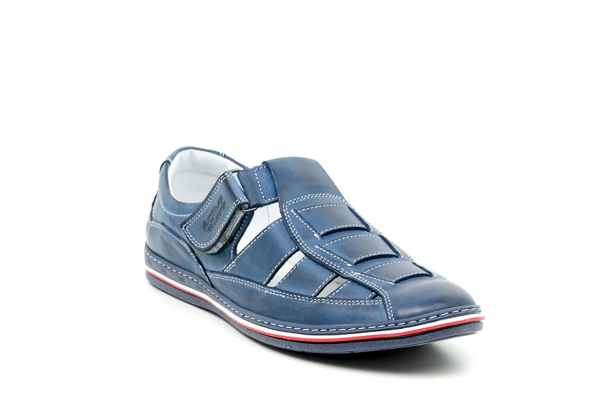 Buty męskie lato blue skóra naturalna JOKER od dobrebutypl Buty męskie lato blue skóra naturalna JOKER od dobrebutypl