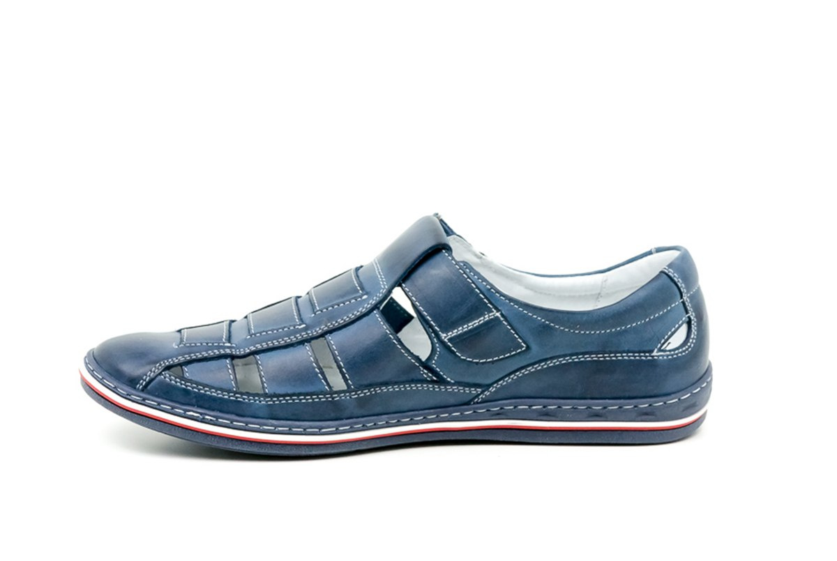 Buty męskie lato blue skóra naturalna JOKER od dobrebutypl Buty męskie lato blue skóra naturalna JOKER od dobrebutypl