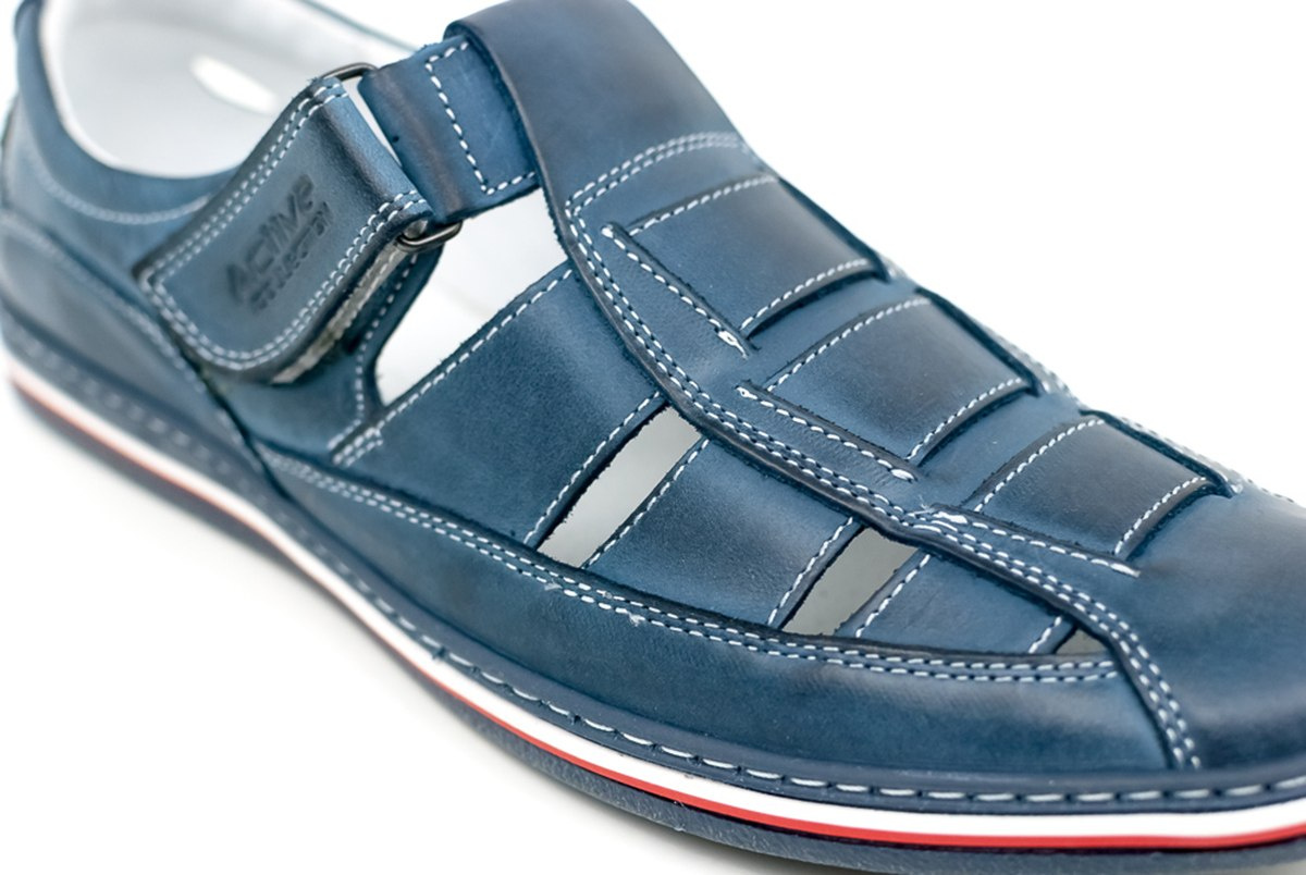 Buty męskie lato blue skóra naturalna JOKER od dobrebutypl Buty męskie lato blue skóra naturalna JOKER od dobrebutypl