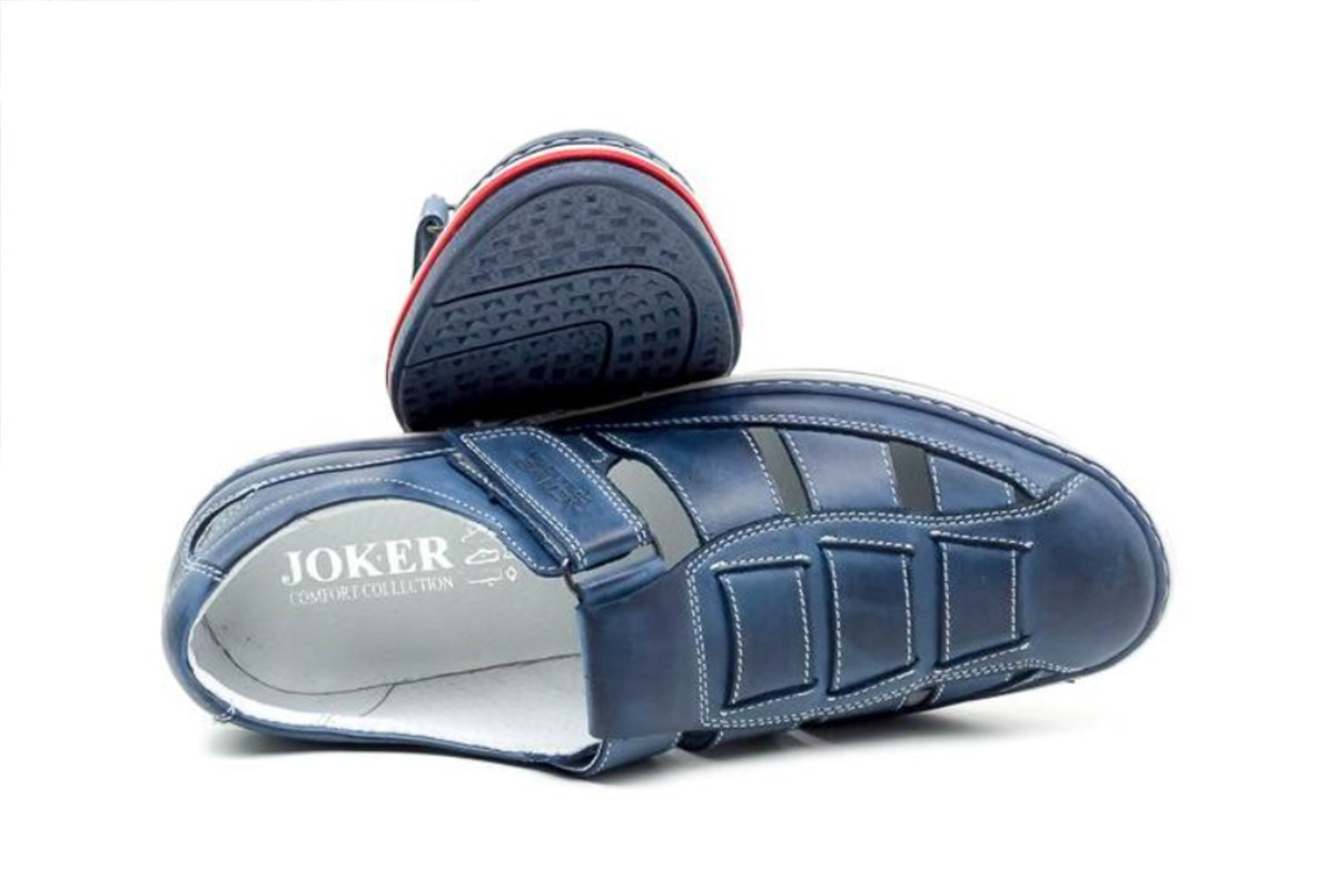 Buty męskie lato blue skóra naturalna JOKER od dobrebutypl Buty męskie lato blue skóra naturalna JOKER od dobrebutypl
