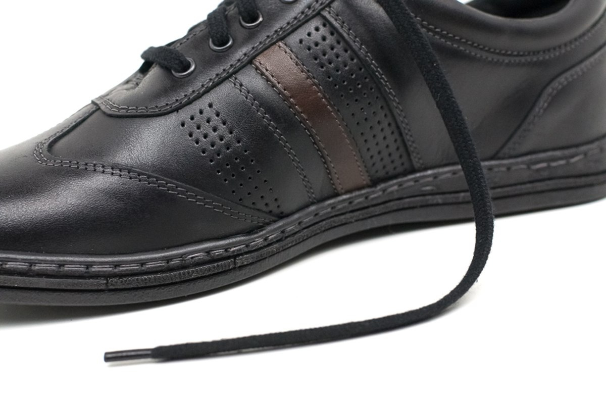 Buty męskie skórzane casual czarne JOKER od dobrebutypl Buty męskie skórzane casual czarne JOKER od dobrebutypl