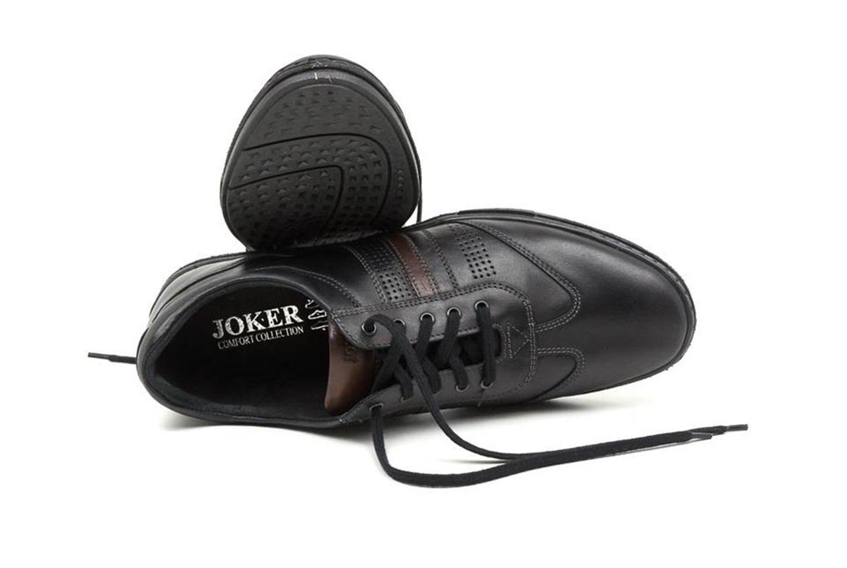Buty męskie skórzane casual czarne JOKER od dobrebutypl Buty męskie skórzane casual czarne JOKER od dobrebutypl