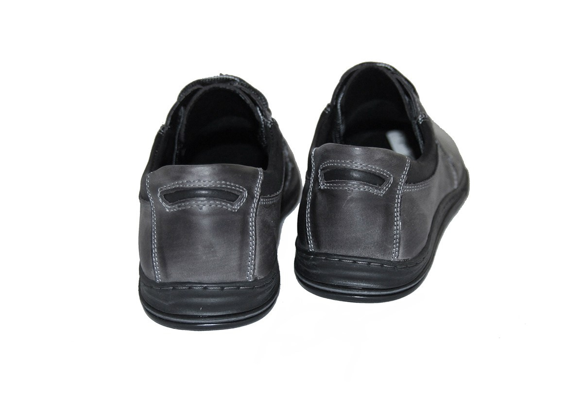 Buty męskie wiązane casual skóra grafit od dobrebutypl Buty męskie wiązane casual skóra grafit od dobrebutypl