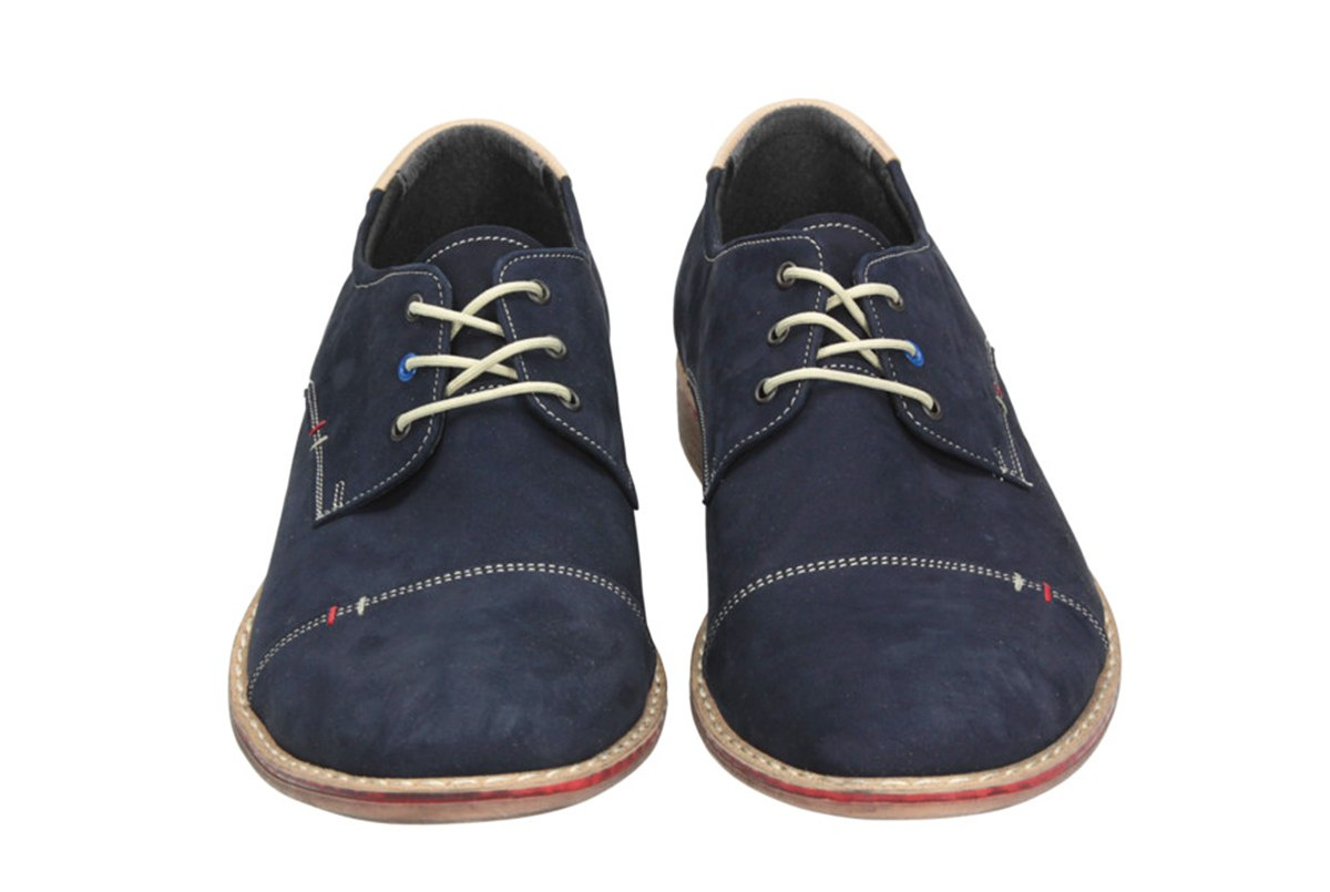 Buty męskie wiązane skóra nubuk casual Morek od dobrebutypl Buty męskie wiązane skóra nubuk casual Morek od dobrebutypl