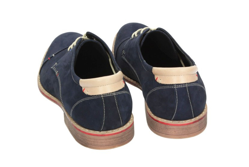 Buty męskie wiązane skóra nubuk casual Morek od dobrebutypl Buty męskie wiązane skóra nubuk casual Morek od dobrebutypl