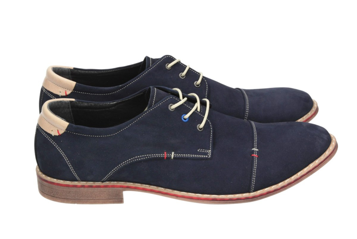 Buty męskie wiązane skóra nubuk casual Morek od dobrebutypl Buty męskie wiązane skóra nubuk casual Morek od dobrebutypl