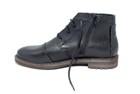 Buty męskie zimowe skóra czarne, sztyblety Joker Buty męskie zimowe skóra czarne, sztyblety Joker