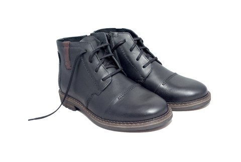 Buty męskie zimowe skóra czarne, sztyblety Joker Buty męskie zimowe skóra czarne, sztyblety Joker