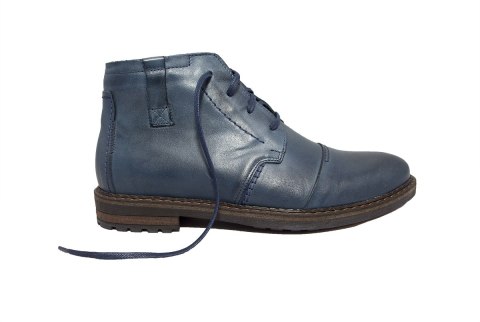 Buty męskie zimowe skóra niebieskie, sztyblety Joker Buty męskie zimowe skóra niebieskie, sztyblety Joker