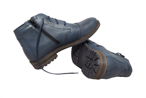 Buty męskie zimowe skóra niebieskie, sztyblety Joker Buty męskie zimowe skóra niebieskie, sztyblety Joker
