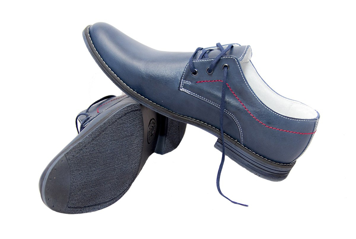 Eleganckie buty męskie blue skóra naturalna JOKER od dobrebutypl Eleganckie buty męskie blue skóra naturalna JOKER od dobrebutypl