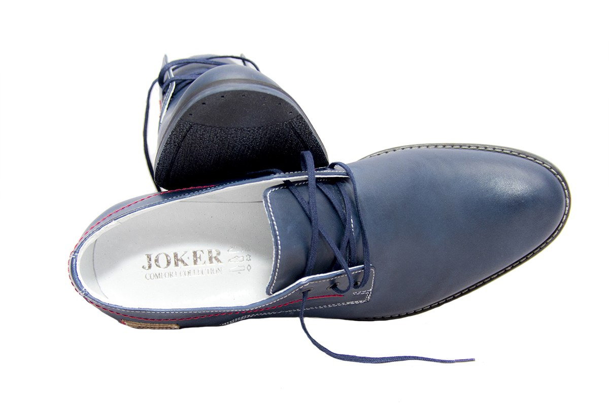 Eleganckie buty męskie blue skóra naturalna JOKER od dobrebutypl Eleganckie buty męskie blue skóra naturalna JOKER od dobrebutypl