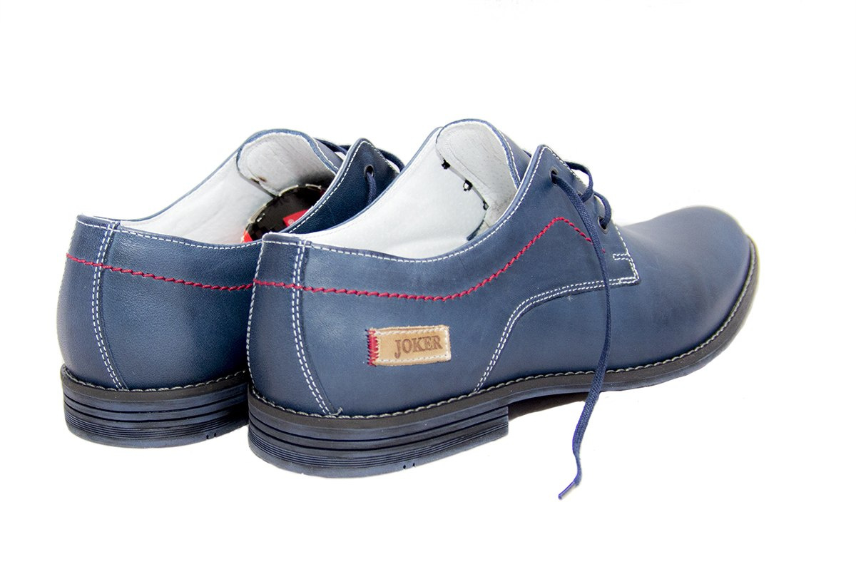 Eleganckie buty męskie blue skóra naturalna JOKER od dobrebutypl Eleganckie buty męskie blue skóra naturalna JOKER od dobrebutypl