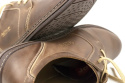 Męskie buty casual skóra brąz JOKER od dobrebutypl