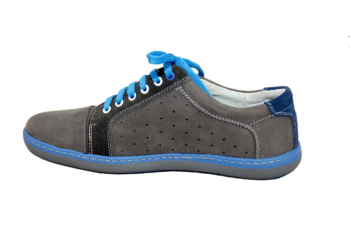 Sportowe buty męskie skóra szare od dobrebutypl Sportowe buty męskie skóra szare od dobrebutypl
