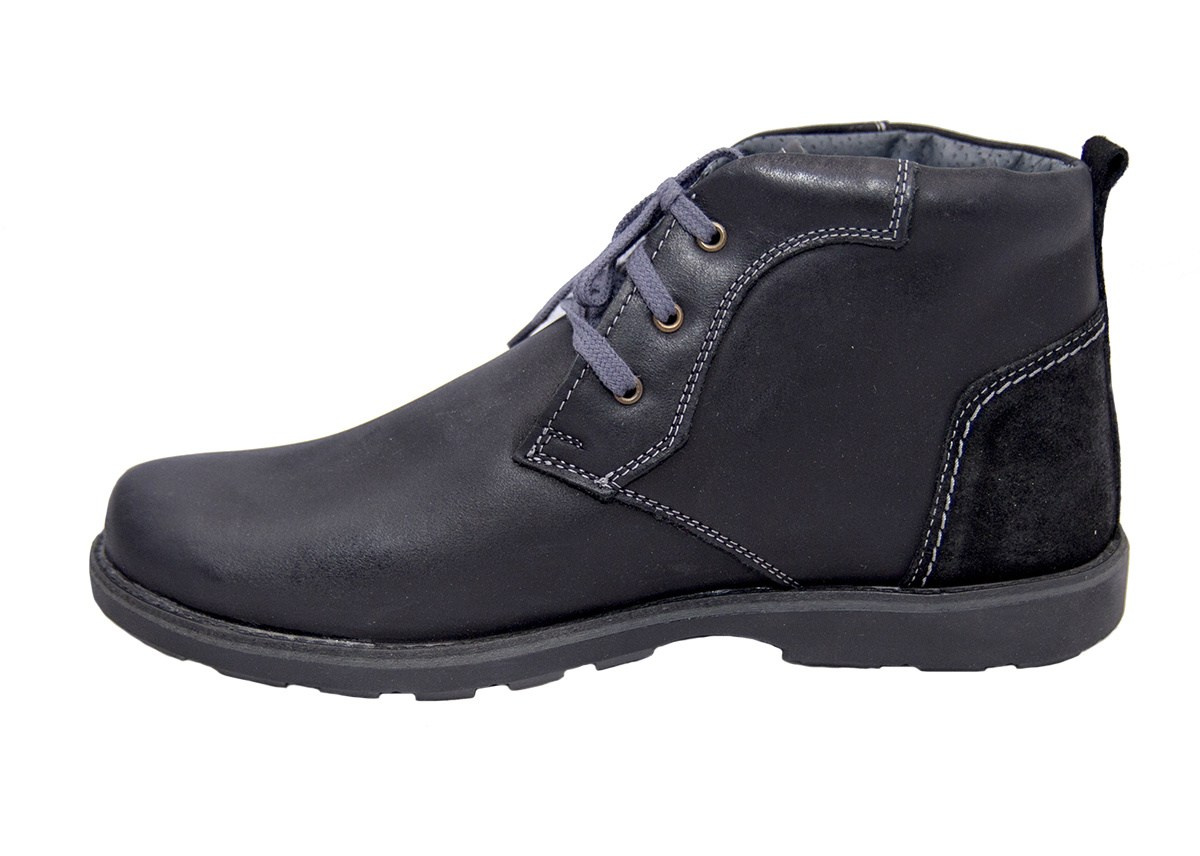 Zimowe buty męskie skóra grafit od dobrebutypl Zimowe buty męskie skóra grafit od dobrebutypl