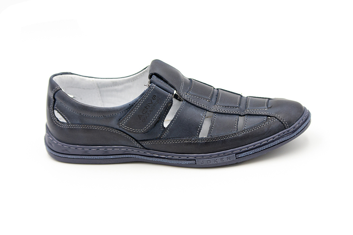 Buty męskie lato blue skóra naturalna JOKER od dobrebutypl Buty męskie lato blue skóra naturalna JOKER od dobrebutypl