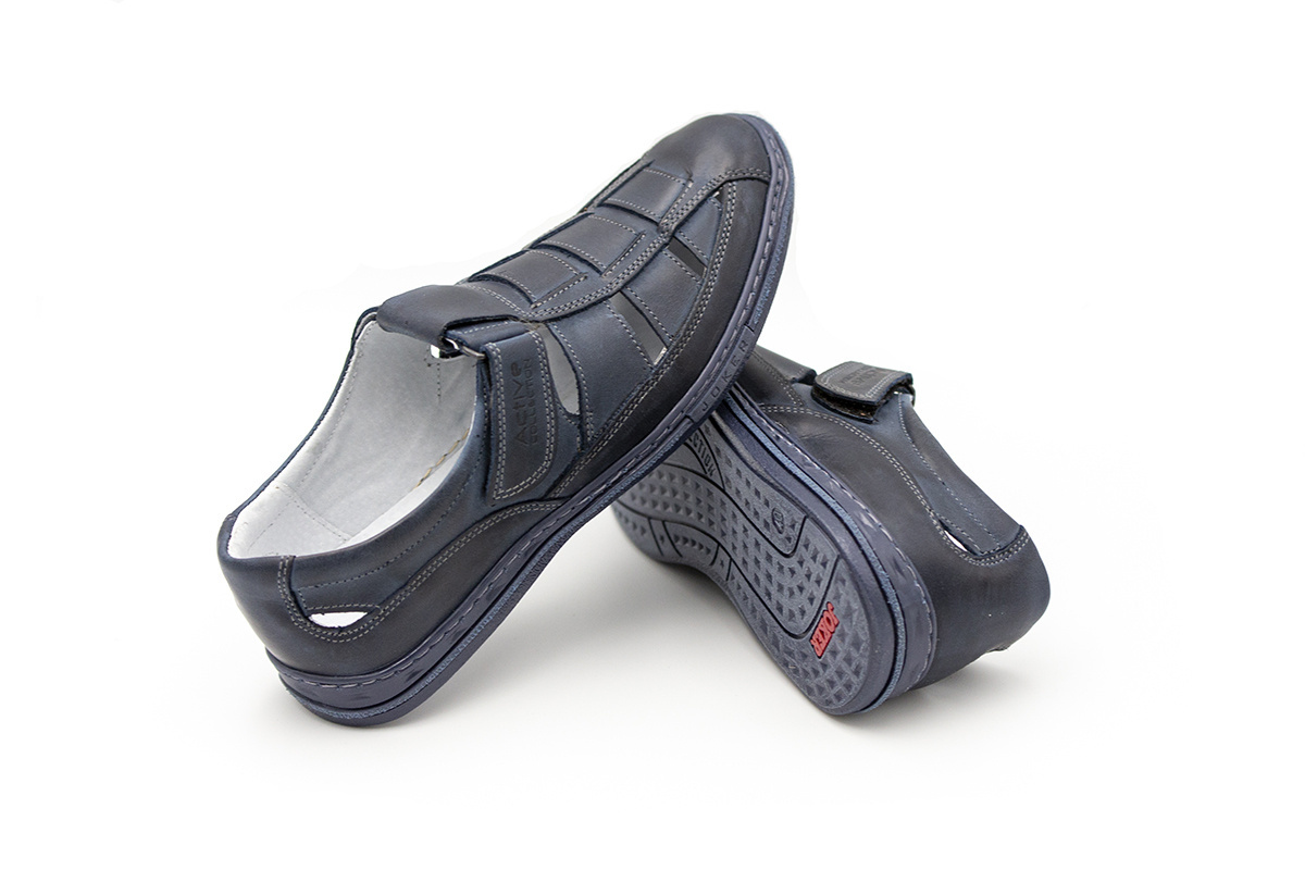 Buty męskie lato blue skóra naturalna JOKER od dobrebutypl Buty męskie lato blue skóra naturalna JOKER od dobrebutypl