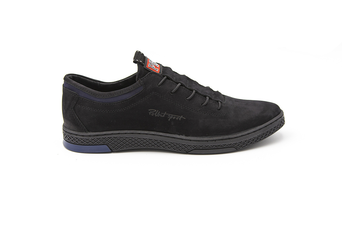 Buty męskie skóra casual black PolBut od dobrebutypl Buty męskie skóra casual black PolBut od dobrebutypl