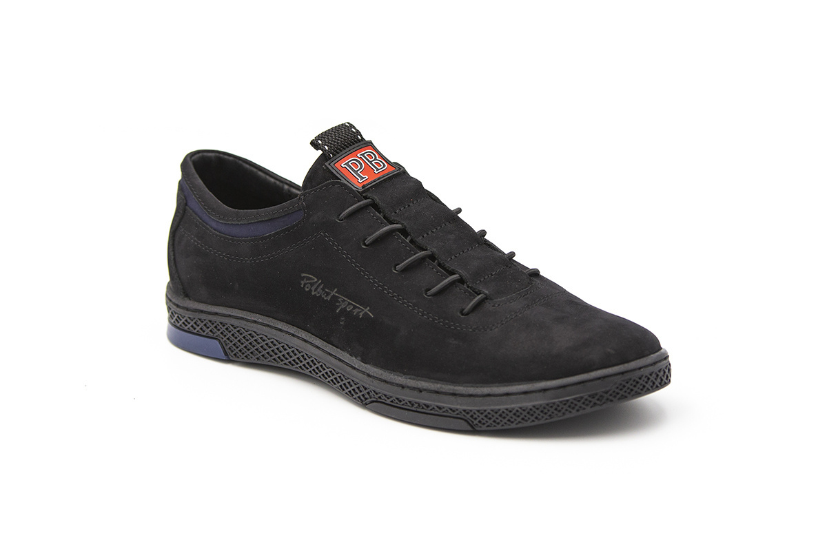 Buty męskie skóra casual black PolBut od dobrebutypl Buty męskie skóra casual black PolBut od dobrebutypl