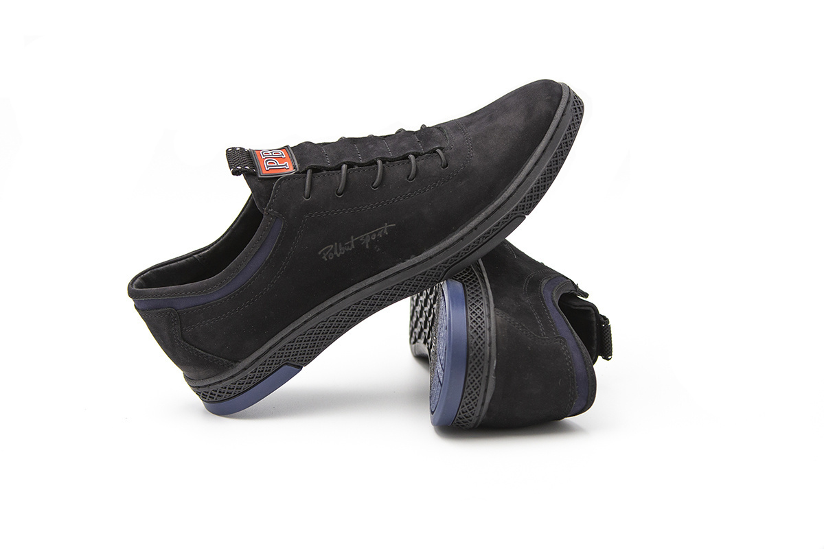 Buty męskie skóra casual black PolBut od dobrebutypl Buty męskie skóra casual black PolBut od dobrebutypl