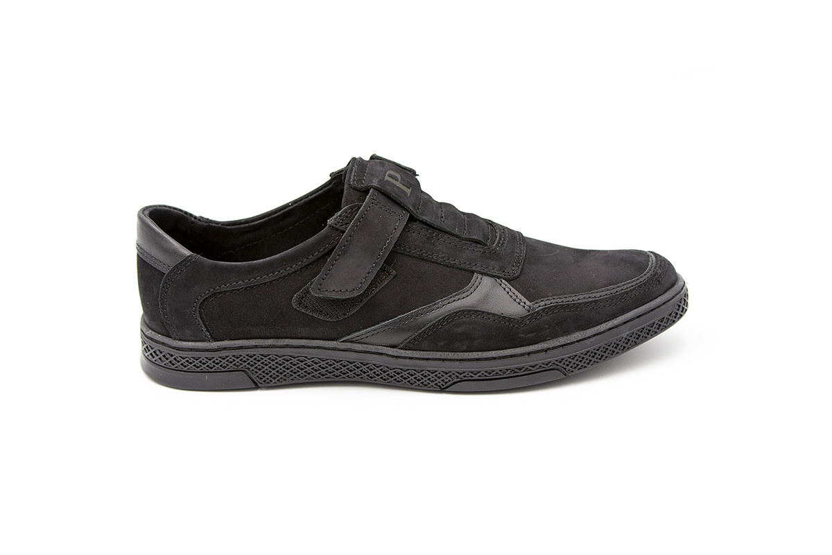Buty męskie skóra casual black PolBut od dobrebutypl Buty męskie skóra casual black PolBut od dobrebutypl