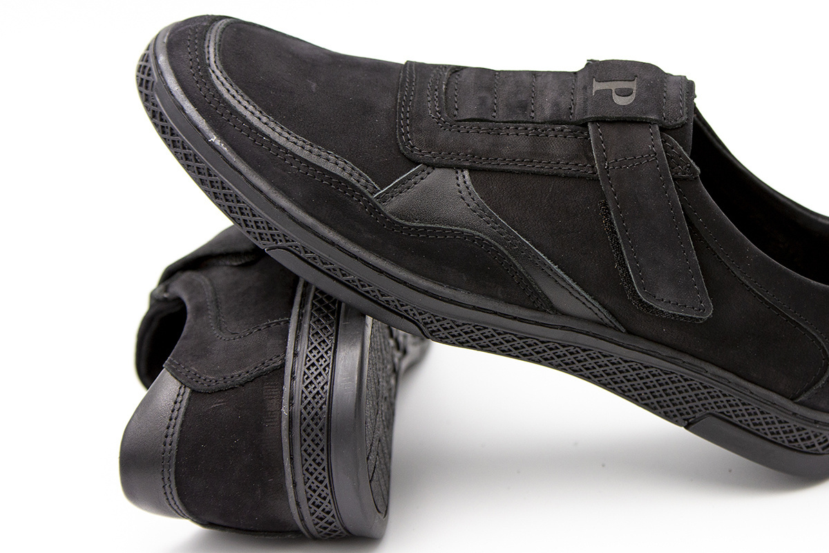 Buty męskie skóra casual black PolBut od dobrebutypl Buty męskie skóra casual black PolBut od dobrebutypl