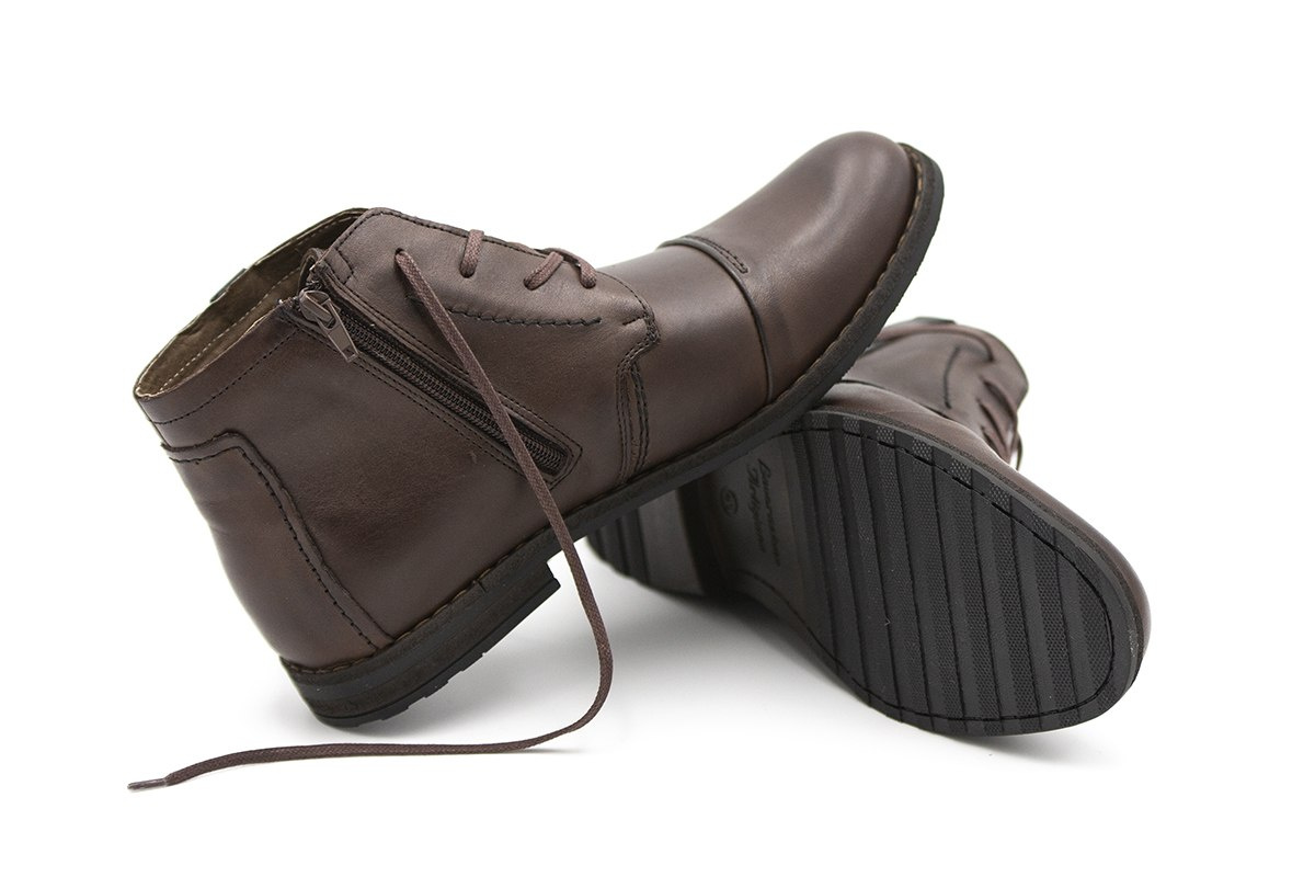 Buty zimowe męskie sztyblety skóra brąz Joker od dobrebutypl Buty zimowe męskie sztyblety skóra brąz Joker od dobrebutypl