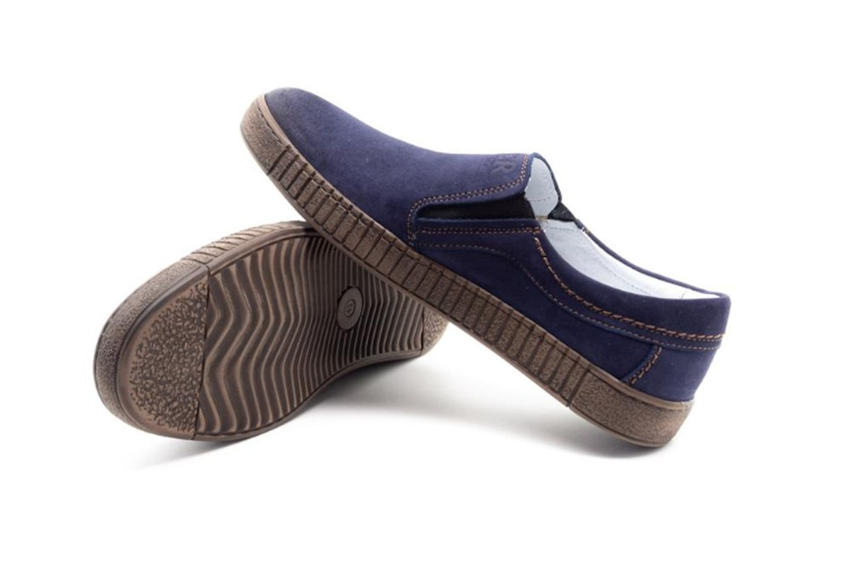 Męskie buty nubuk wsuwane casual blue JOKER od dobrebutypl Męskie buty nubuk wsuwane casual blue JOKER od dobrebutypl