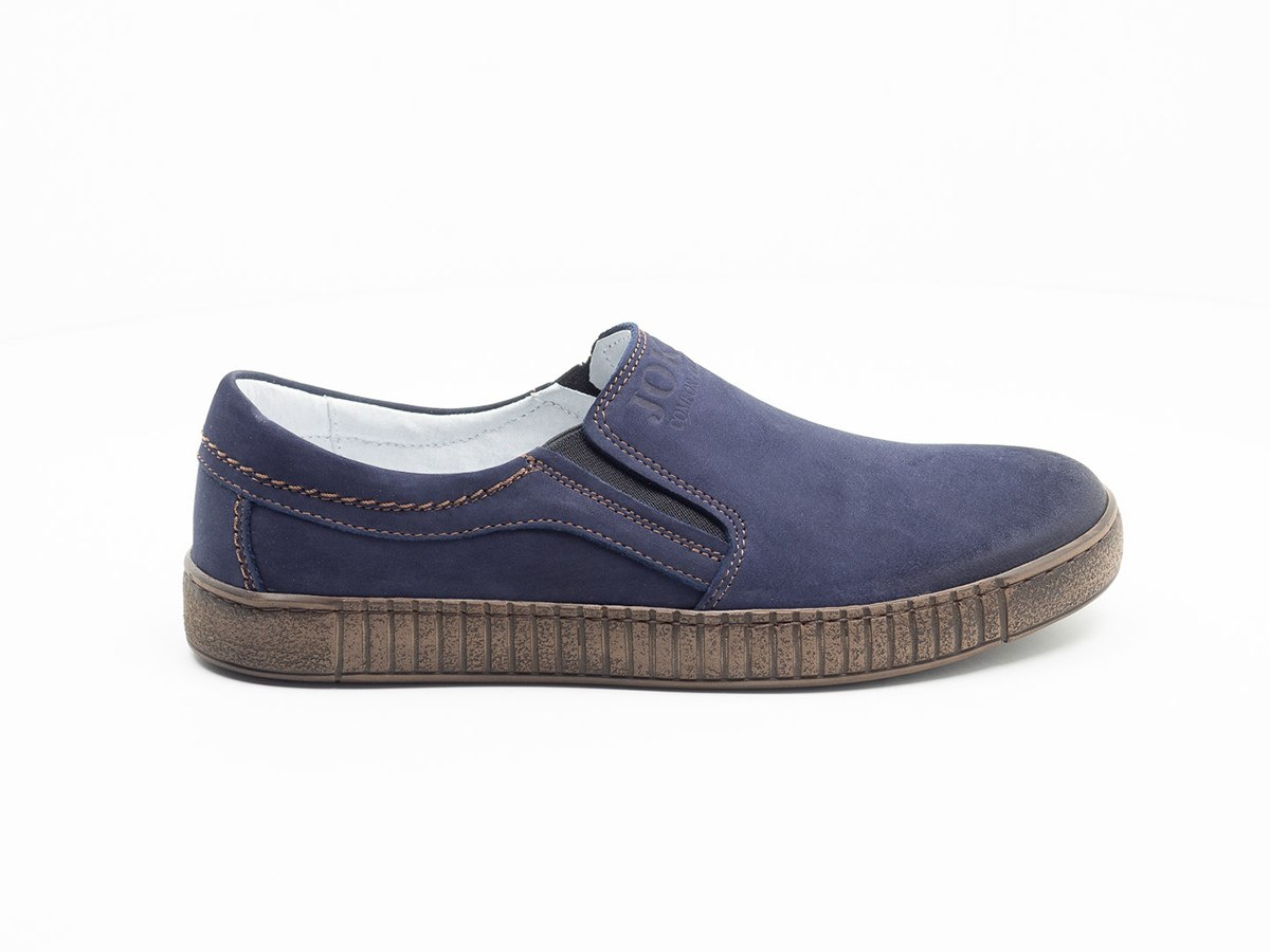 Męskie buty nubuk wsuwane casual blue JOKER od dobrebutypl Męskie buty nubuk wsuwane casual blue JOKER od dobrebutypl