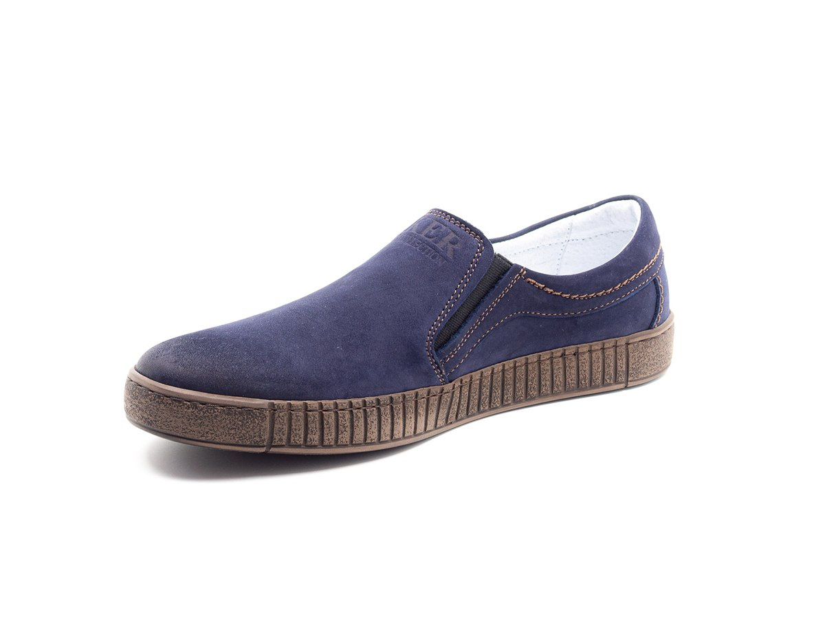 Męskie buty nubuk wsuwane casual blue JOKER od dobrebutypl Męskie buty nubuk wsuwane casual blue JOKER od dobrebutypl