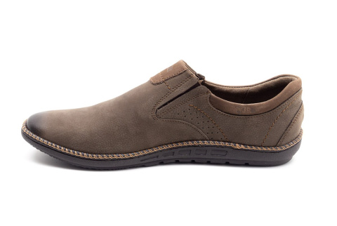 Męskie buty nubuk wsuwane casual brąz JOKER od dobrebutypl Męskie buty nubuk wsuwane casual brąz JOKER od dobrebutypl