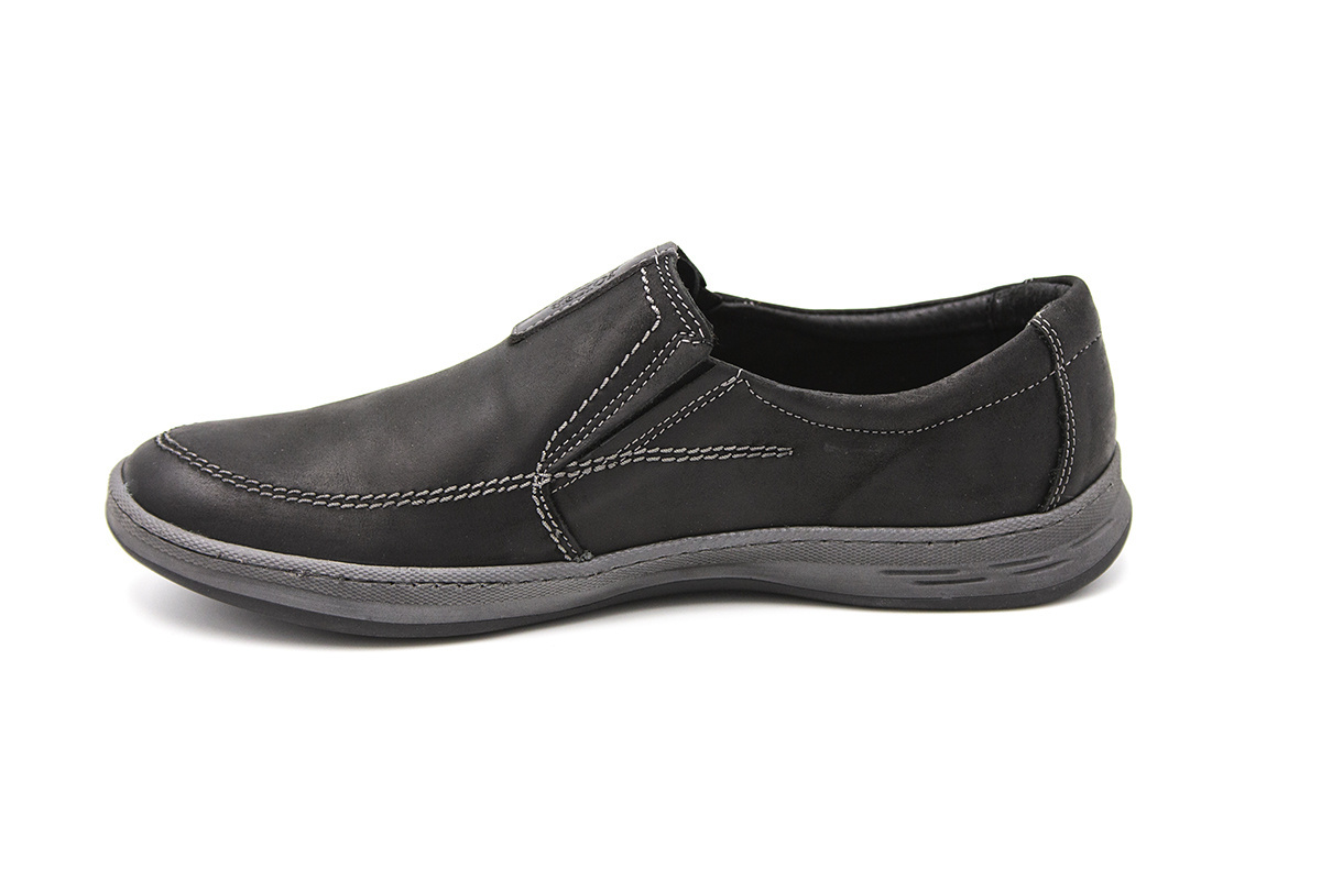 Męskie buty wsuwane casual czarne JOKER od dobrebutypl Męskie buty wsuwane casual czarne JOKER od dobrebutypl