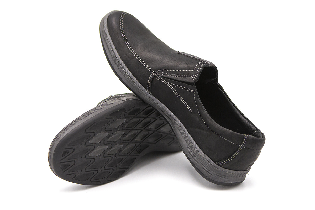 Męskie buty wsuwane casual czarne JOKER od dobrebutypl Męskie buty wsuwane casual czarne JOKER od dobrebutypl