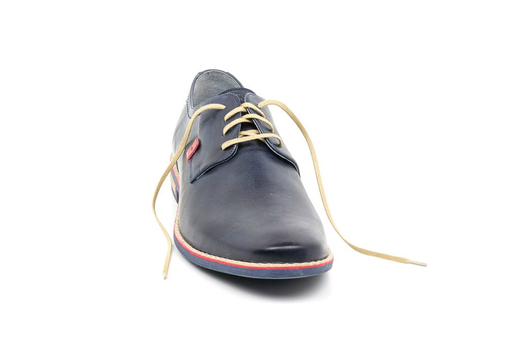 Eleganckie buty męskie granat skóra naturalna JOKER od dobrebutypl Eleganckie buty męskie granat skóra naturalna JOKER od dobrebutypl