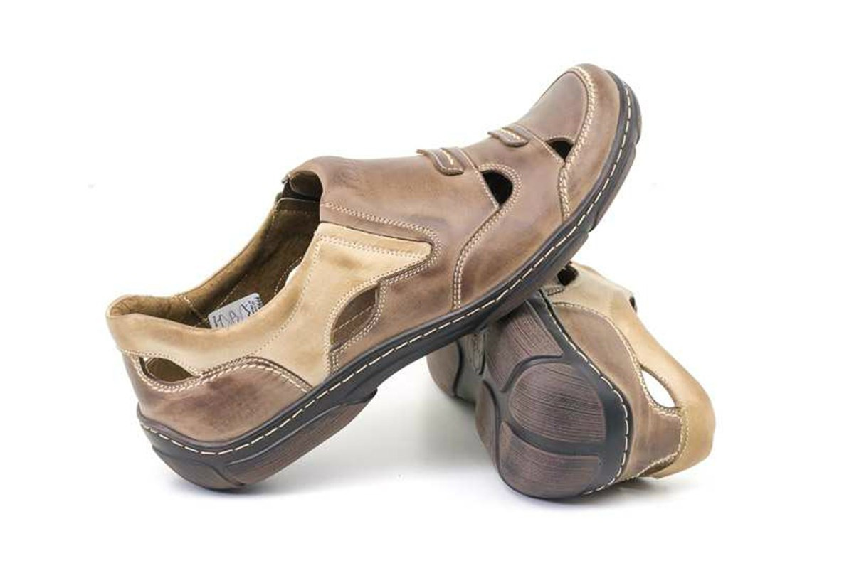 Buty męskie lato brąz skóra naturalna JOKER od dobrebutypl Buty męskie lato brąz skóra naturalna JOKER od dobrebutypl