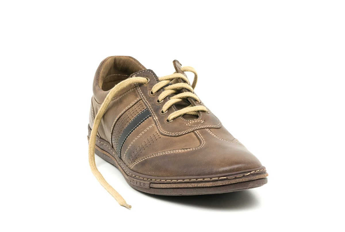 Buty męskie skórzane casual brąz JOKER od dobrebutypl Buty męskie skórzane casual brąz JOKER od dobrebutypl