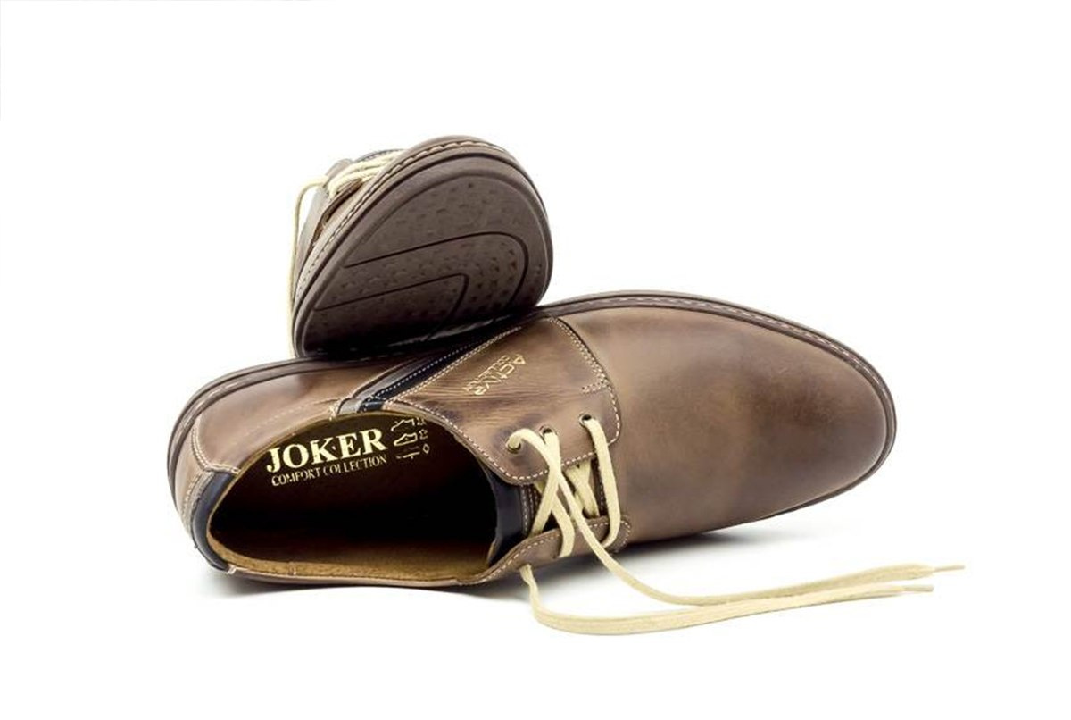Buty męskie skórzane casual brąz JOKER od dobrebutypl Buty męskie skórzane casual brąz JOKER od dobrebutypl