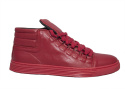 Męskie buty sportowe wysokie czerwone 100% skóra ocieplane Mario Boschetti od dobrebutypl