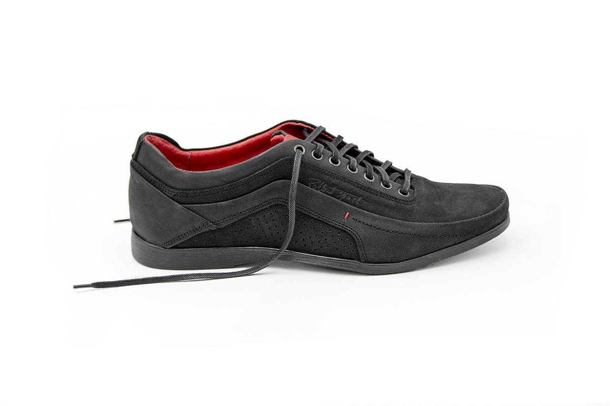 Buty męskie skóra casual black PolBut od dobrebutypl Buty męskie skóra casual black PolBut od dobrebutypl