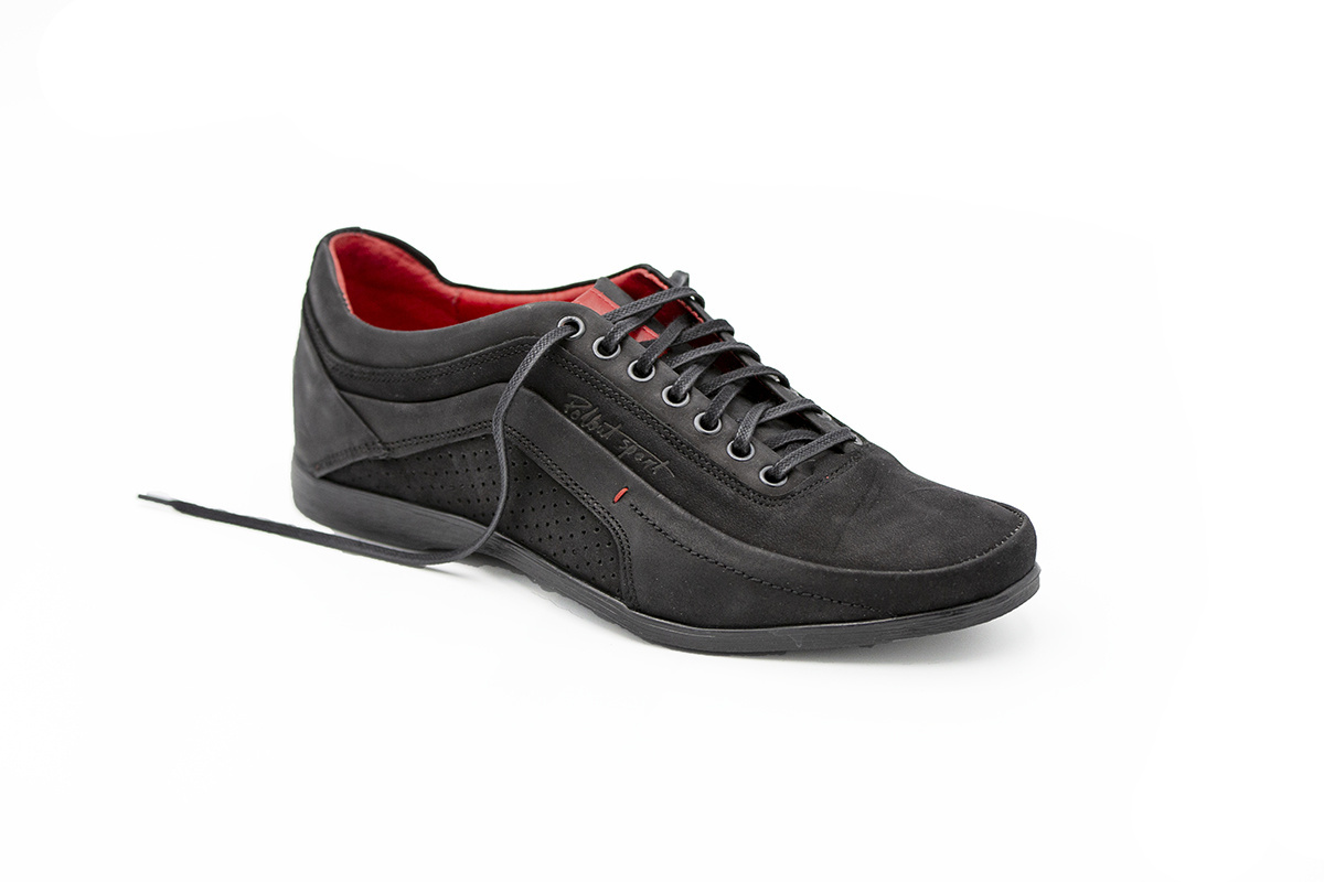 Buty męskie skóra casual black PolBut od dobrebutypl Buty męskie skóra casual black PolBut od dobrebutypl