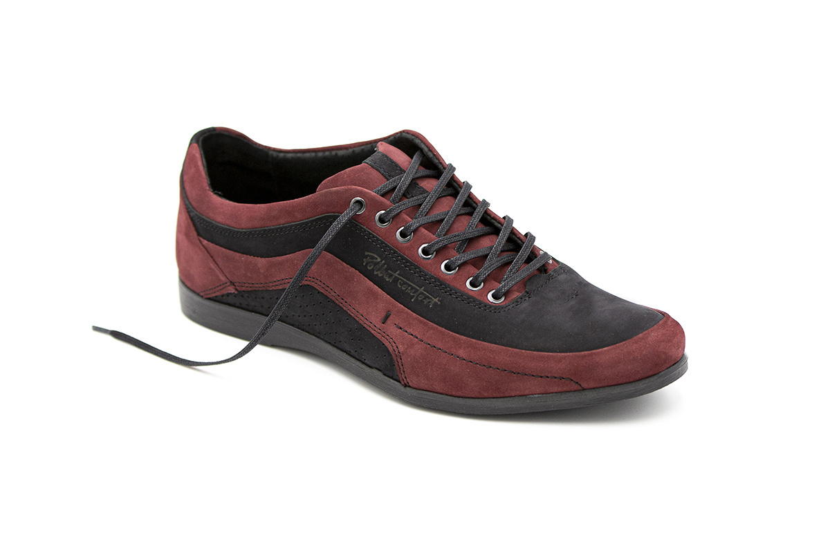 Buty męskie skóra casual red PolBut od dobrebutypl Buty męskie skóra casual red PolBut od dobrebutypl