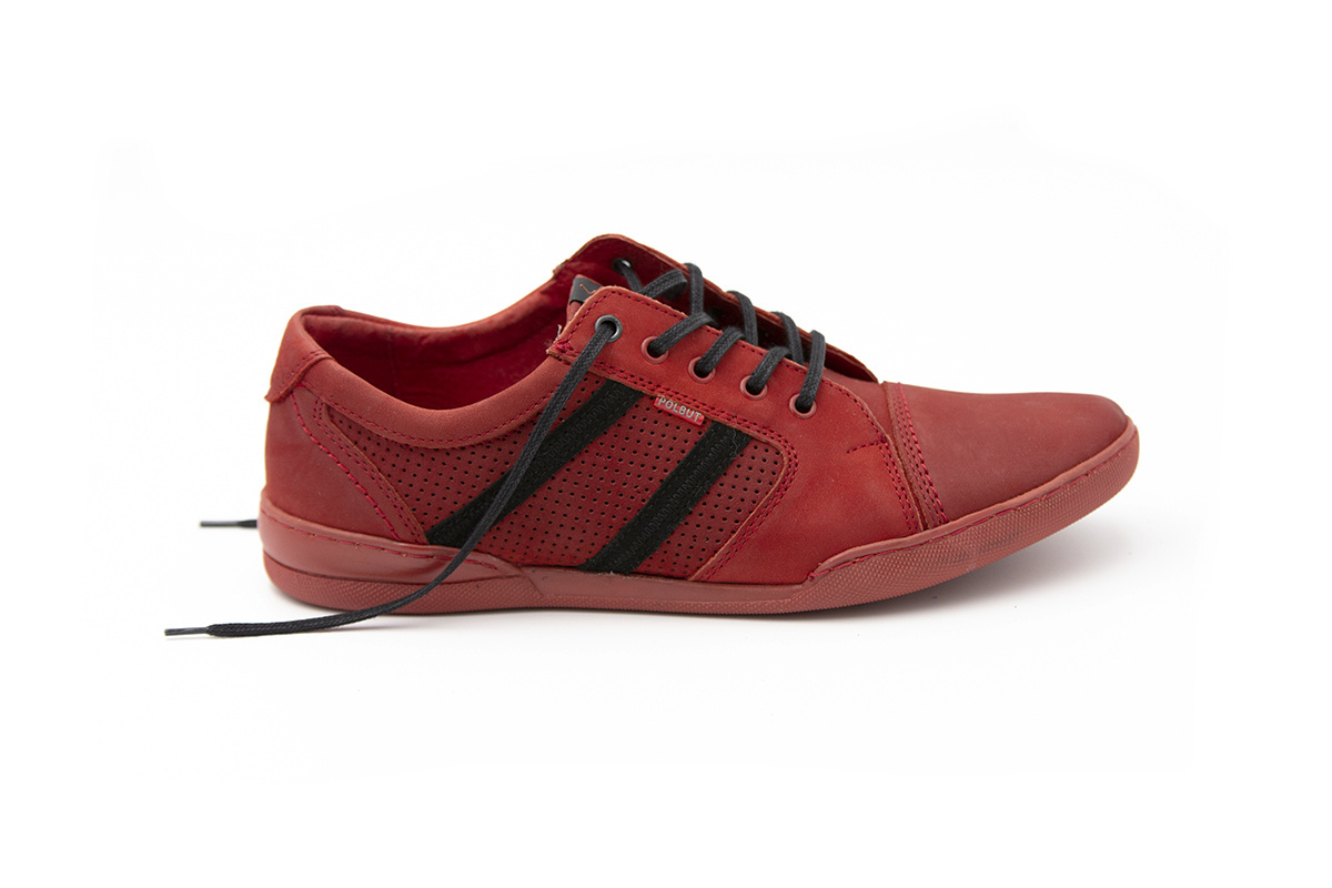 Buty męskie skóra casual red PolBut od dobrebutypl Buty męskie skóra casual red PolBut od dobrebutypl