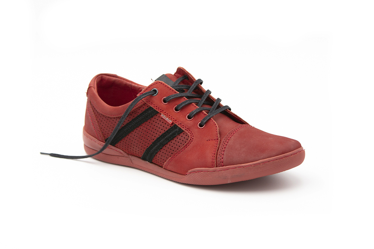 Buty męskie skóra casual red PolBut od dobrebutypl Buty męskie skóra casual red PolBut od dobrebutypl