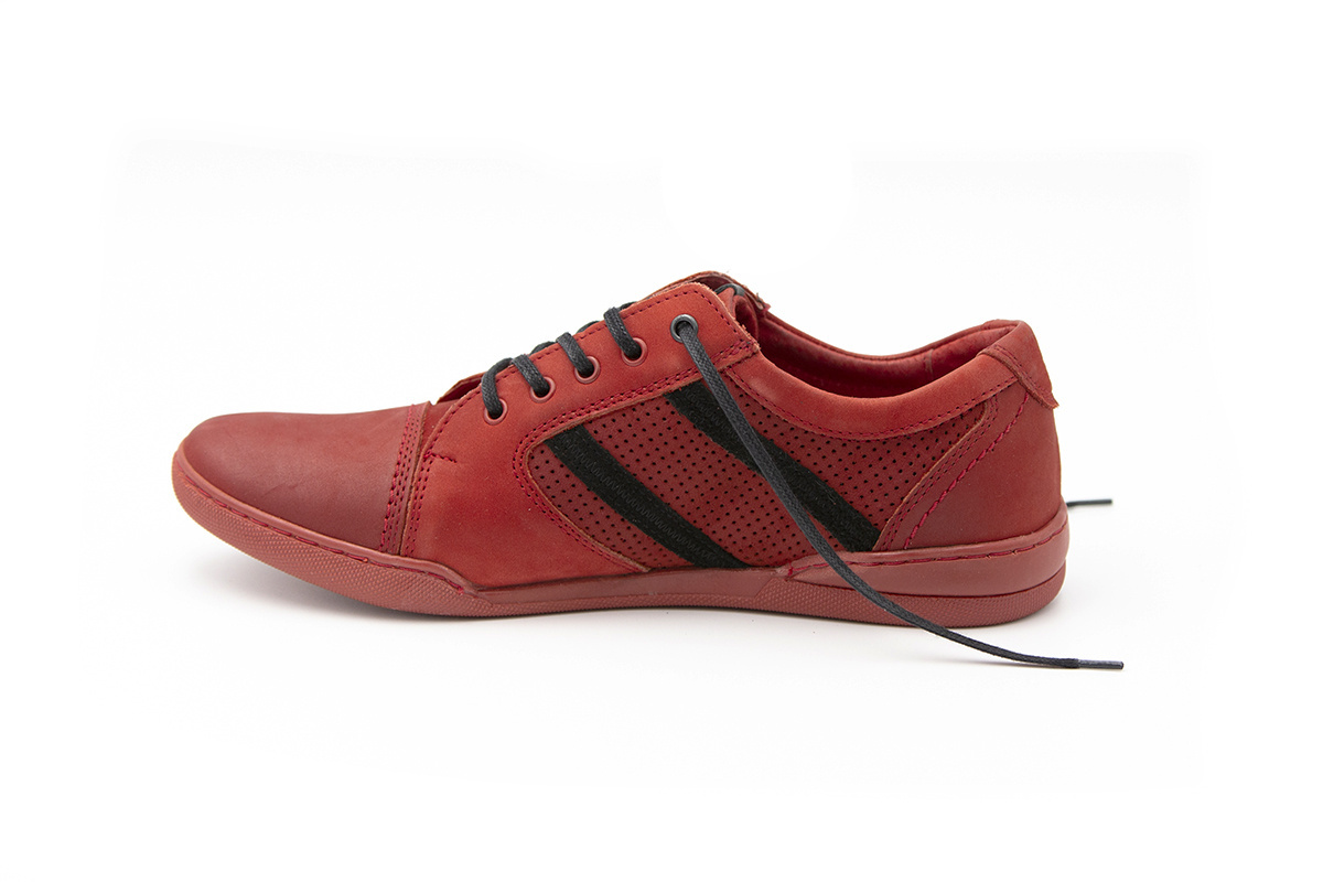 Buty męskie skóra casual red PolBut od dobrebutypl Buty męskie skóra casual red PolBut od dobrebutypl